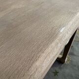 Flat desk with solid oak Henri II aero gummed