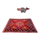 Tapis turc occidental vintage oriental 192x127 cm tapis moyen tribal