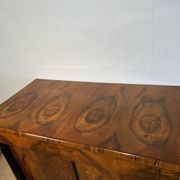 Large Biedermeier Half-Cabinet in Ebonized Walnut, South Germany, 1820