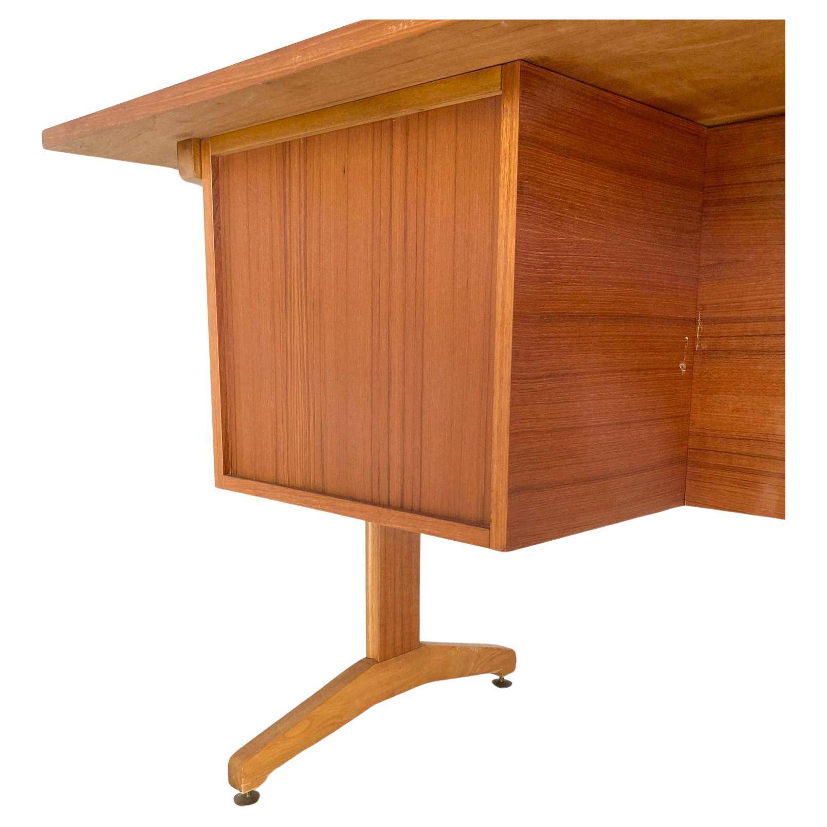 1960s scandinavian desk in teak wood