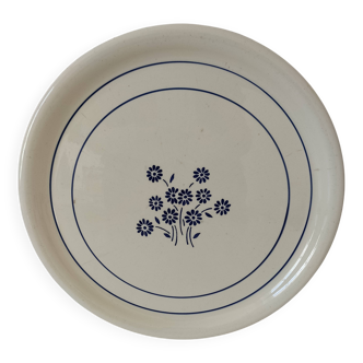 Grand plat rond K & G Lunéville modèle Martine