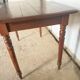 Office 2 drawers in solid wood turned legs year 1900