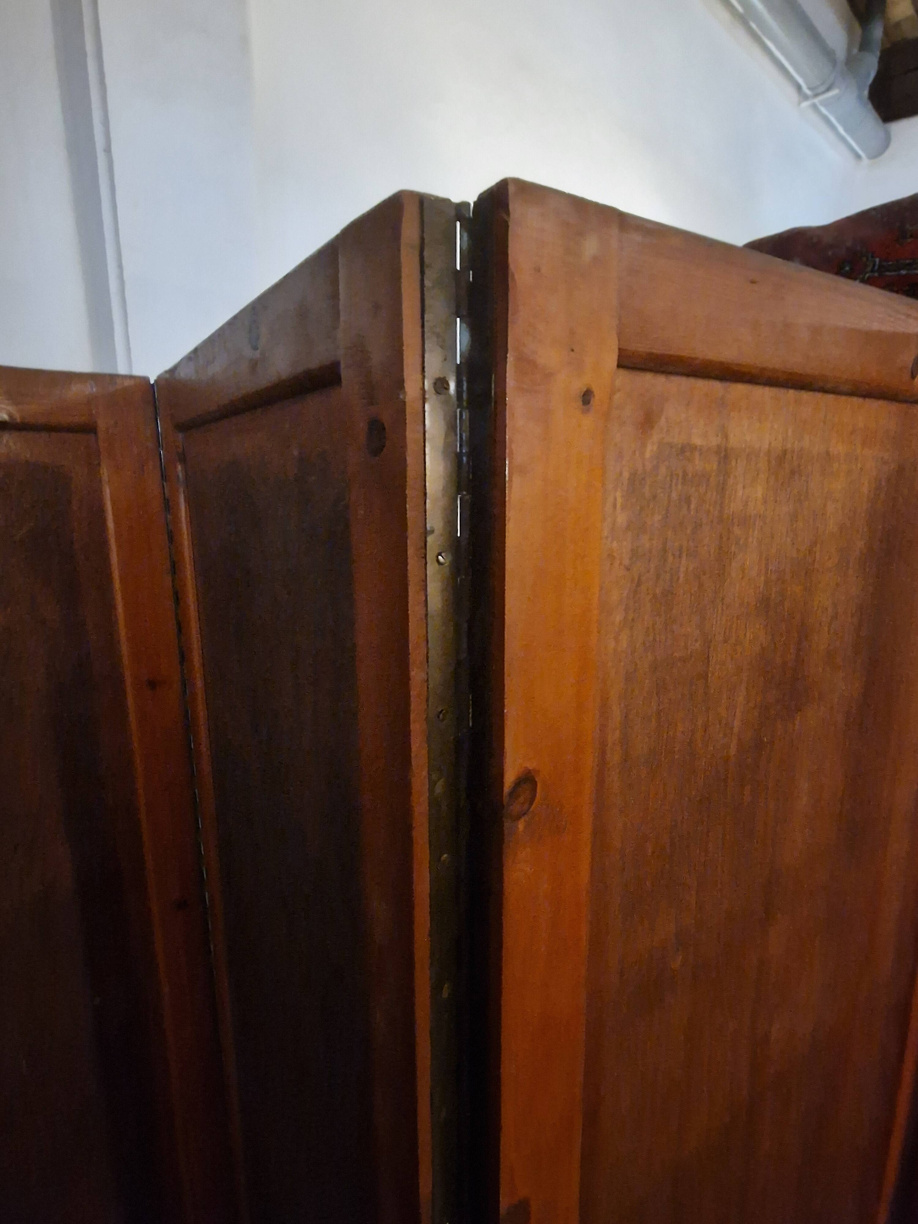 Antique 5-panel folding screen