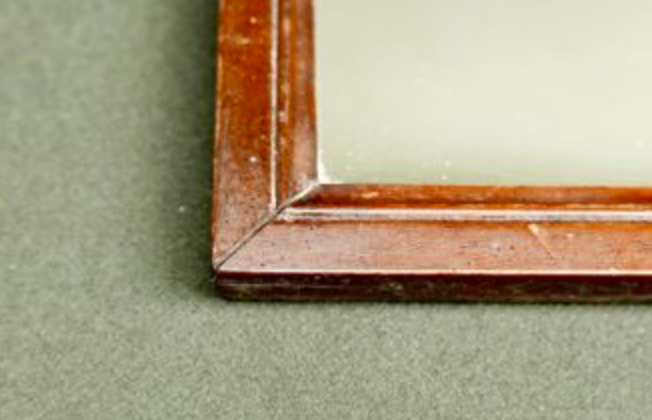 Former mirror wooden 33 x 25 cm