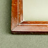 Former mirror wooden 33 x 25 cm