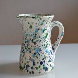 Pichet céramique émaillée à décor tacheté Provence France