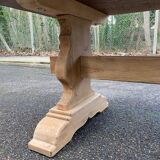 Table à manger de monastère rénovée en chêne massif du 19ème 200cm