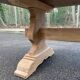 Renovated monastery dining table in solid oak from the 19th century, 200cm.
