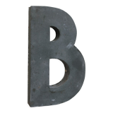 Letter of sign in zinc