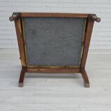 1920-30s, carved wood armchair, design after Georges Jacob, reupholstered.