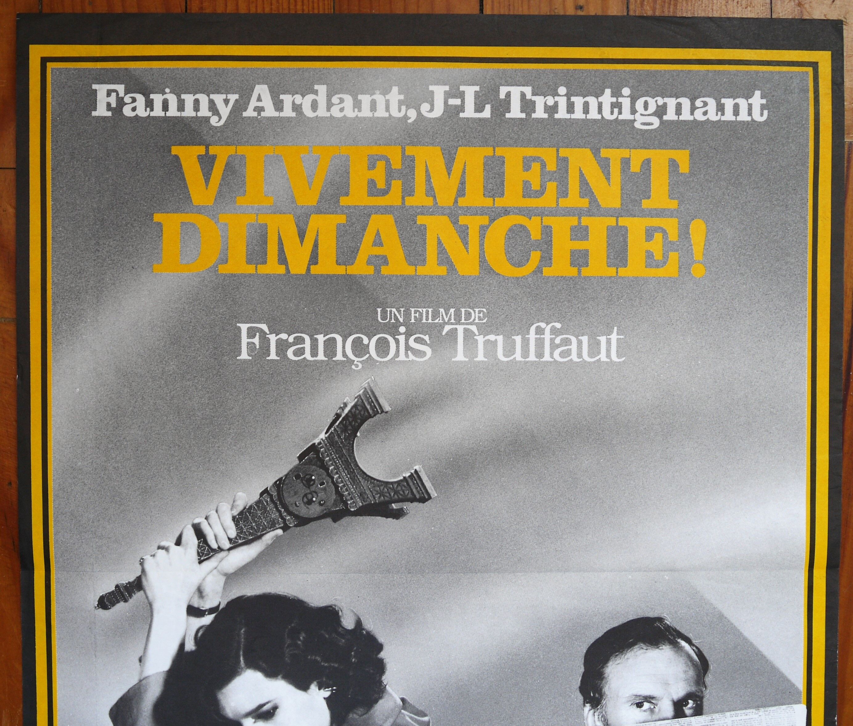 Original movie poster  - vivement dimanche  - François Truffaut
