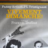 Original movie poster  - vivement dimanche  - François Truffaut