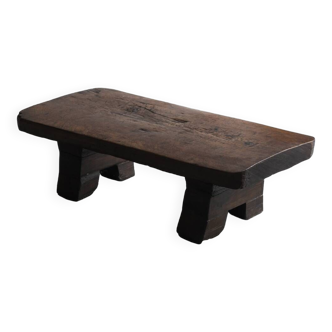 Wabi sabi coffee table, solid wood, 1970s