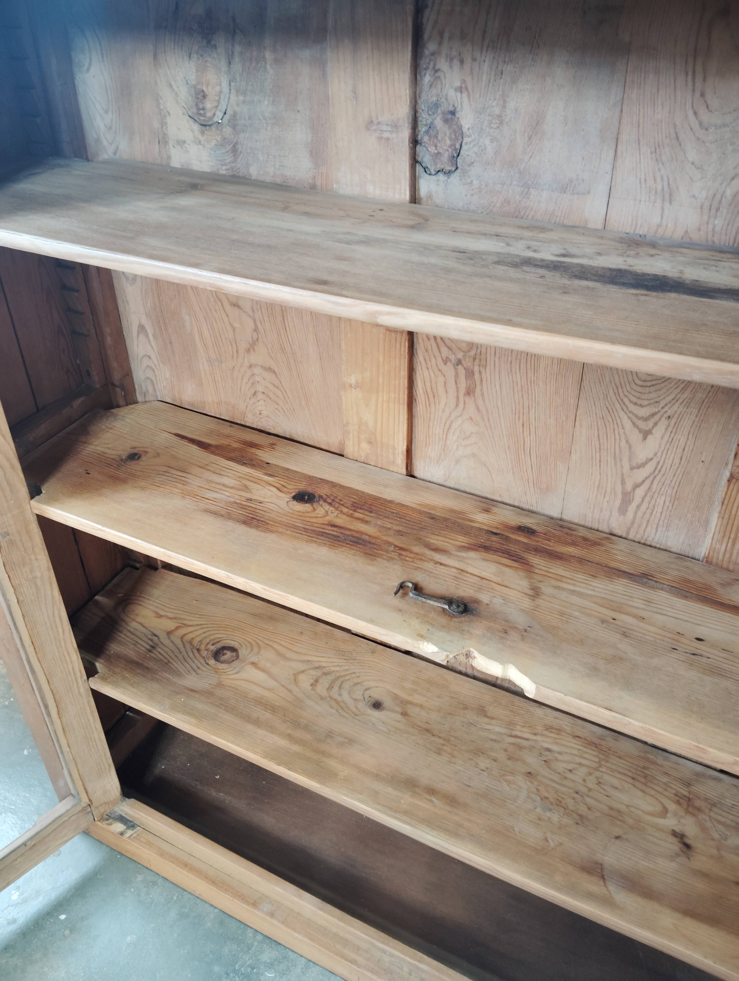 English display cabinet in old pine