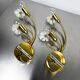 Pair of hibiscus floral sconces, Murano glass, Italy, circa 1970s
