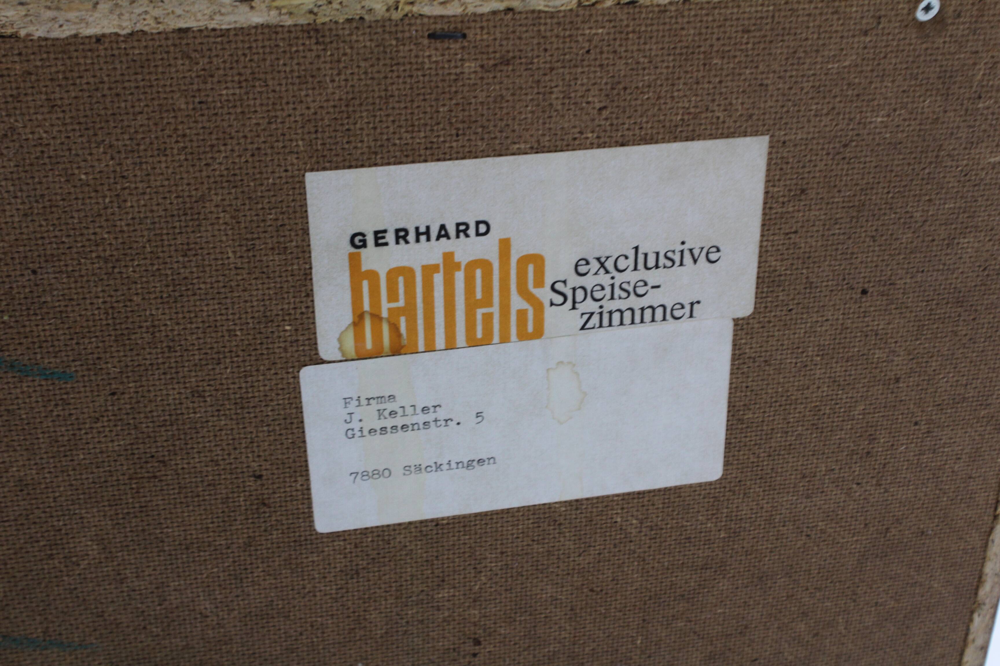 Vintage brutalist sideboard 1970s Gerhard Bartels