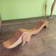 Sculpture Teckel en teck design scandinave Mid-Century