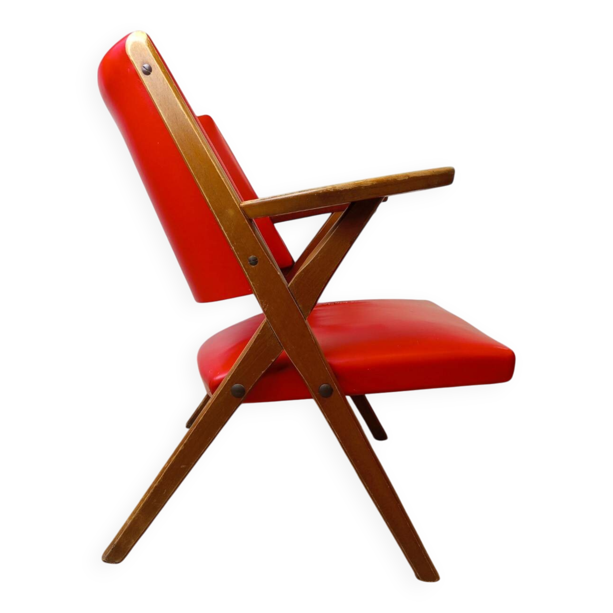 Vintage Italian armchair in Scandinavian style.