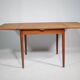 Table à manger extensible design danois en teck vintage années 60
