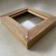 Thick old golden frame 26x23cm