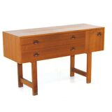 Commode basse en teck, Suède, 1960