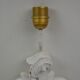Pair of white patinated wood wall lamps