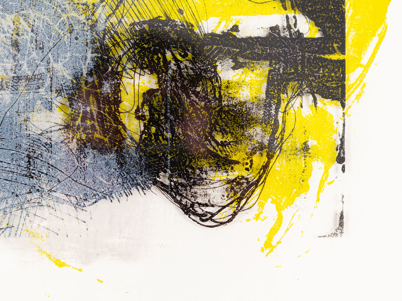 At Night, Color Lithograph, 41 x 51 cm