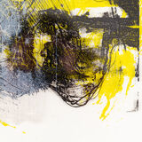 At Night, Color Lithograph, 41 x 51 cm