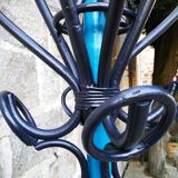 Painted parrot coats door