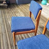 Set of 3 padded seat chairs