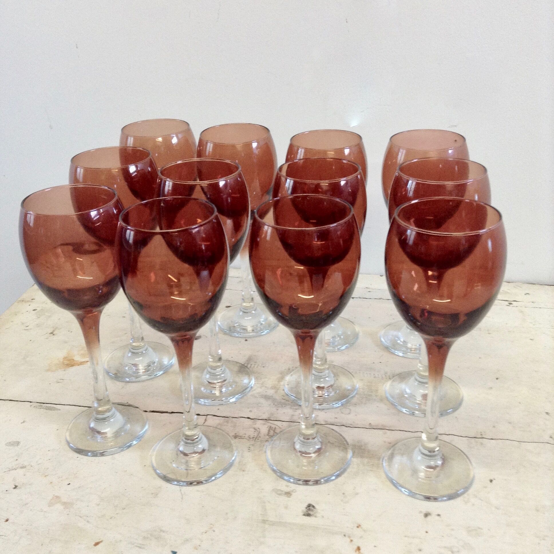 Wine glasses.