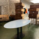 Oval dining table