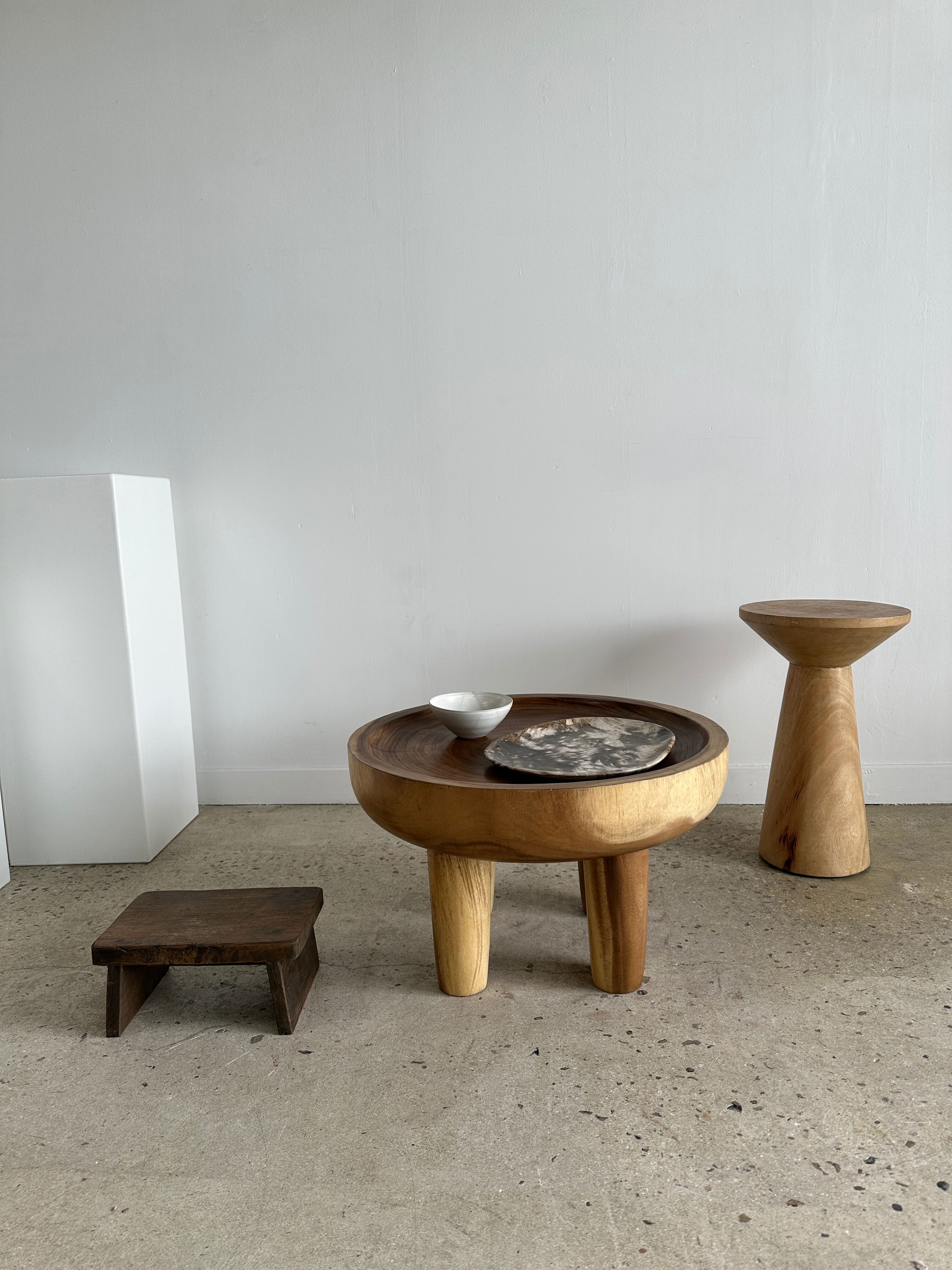 Coffee table, quadripod suar coffee table