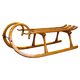 1930s Oak Wooden Sled, Czechoslovakia, Alpine Rustic Piece