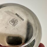 Antique silver-plated box with floral decoration