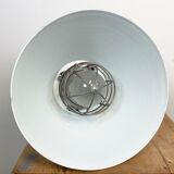 Industrial explosion proof lamp with aluminium shade from polam, 1970s