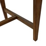 Vintage rare three-legged dining chair 1960s oak heart chair