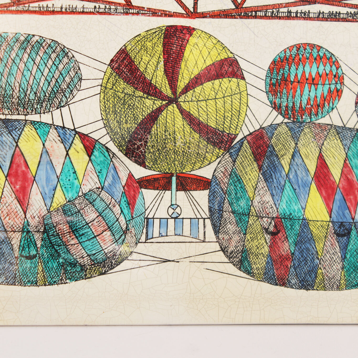 Tray by Piero Fornasetti, original 1950s