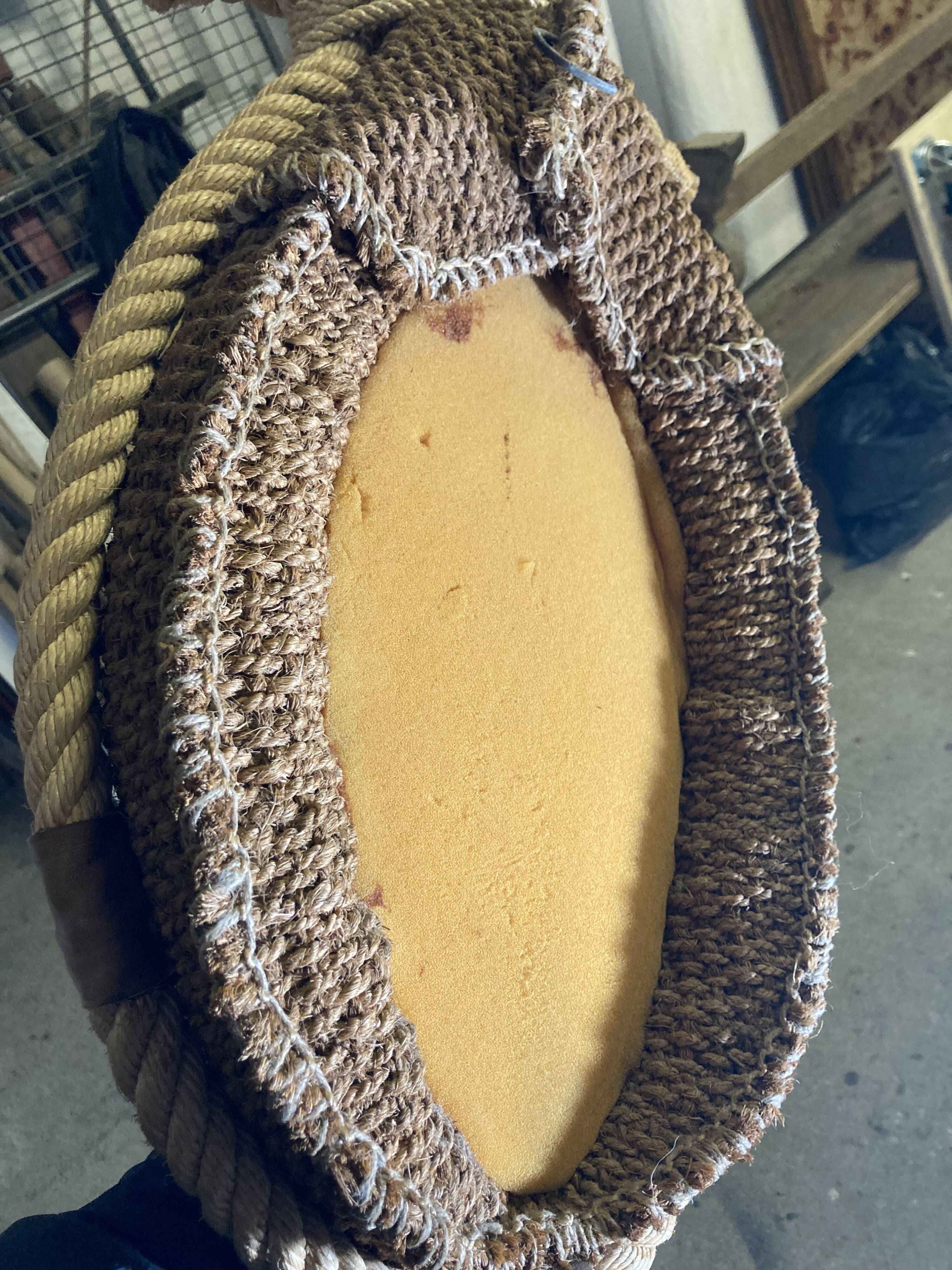 Set of 3 rope mirrors in the spirit of "Audoux and Minet"