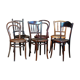 Lot 6 chaises bistrot mélangées début XXe