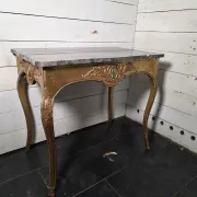 Console/table de milieu style Louis XV doré XIXè 
