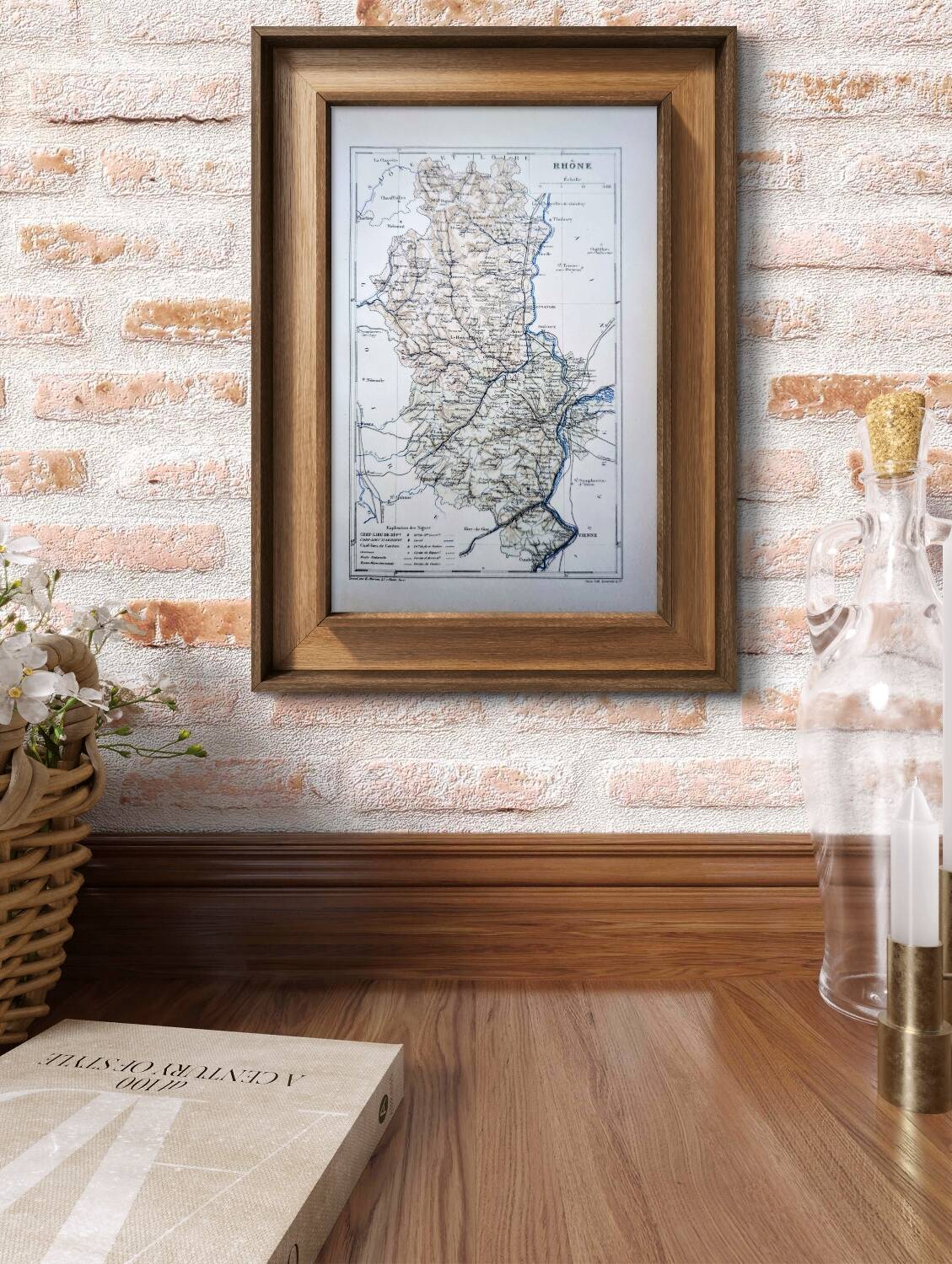 Printed in 1889, Rhône, Auvergne-Rhône-Alpes.