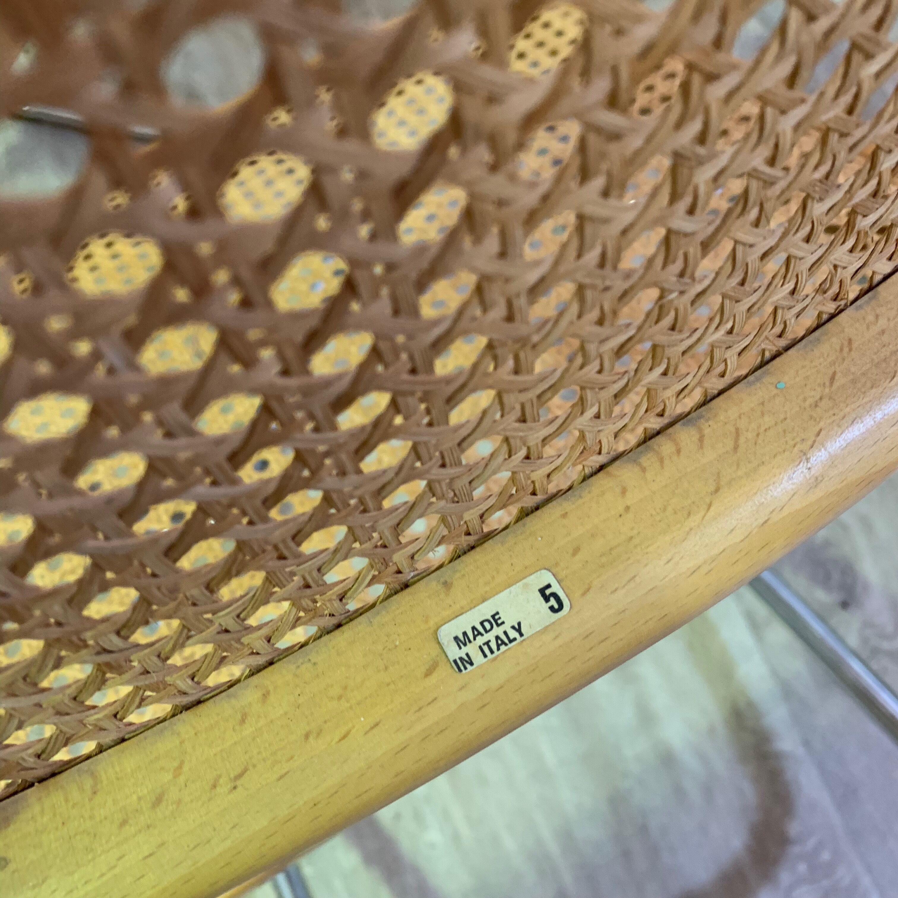 Lot of 2 chairs Cesca by Marcel Breuer