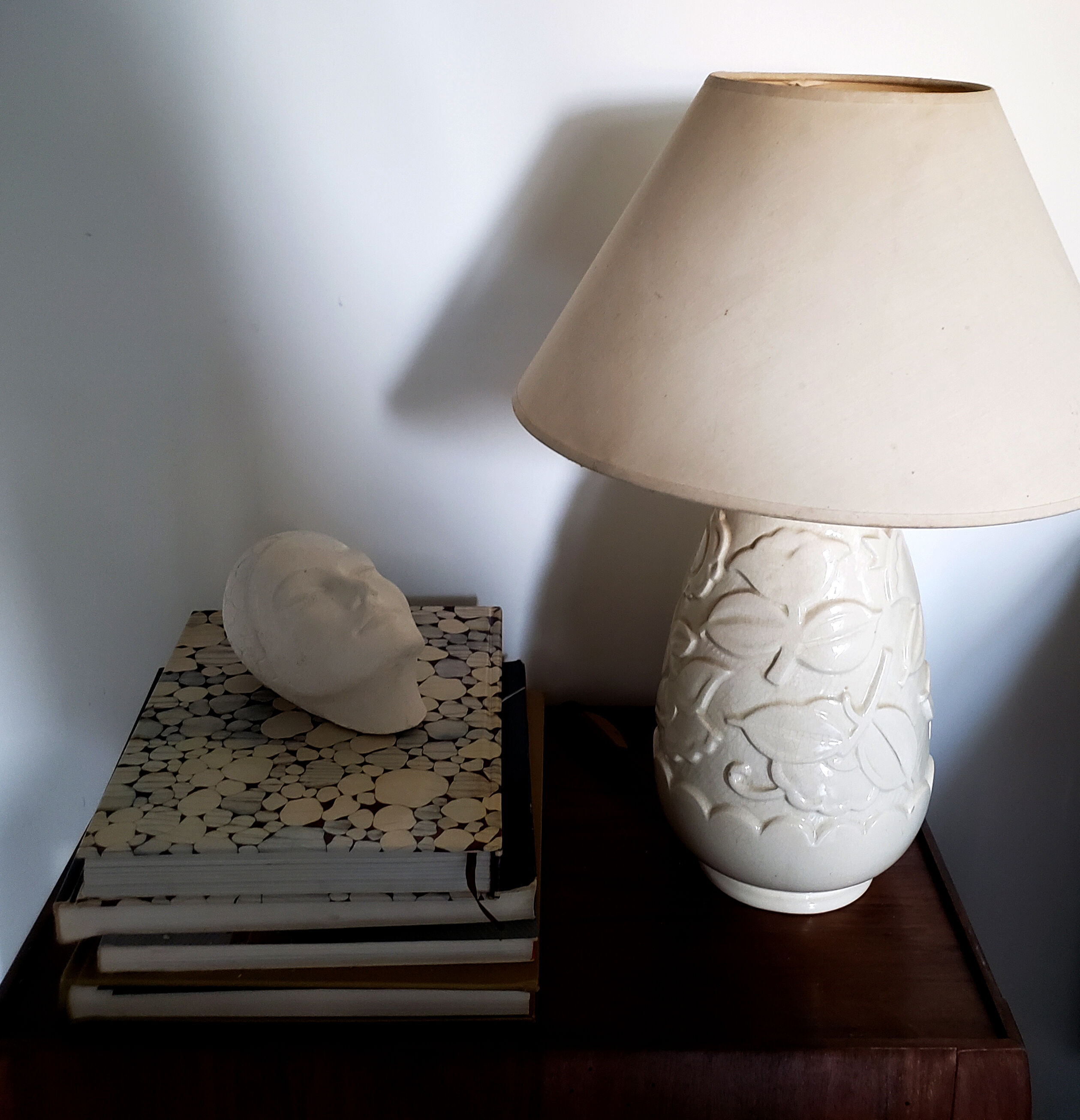 Plaster art-deco woman's head