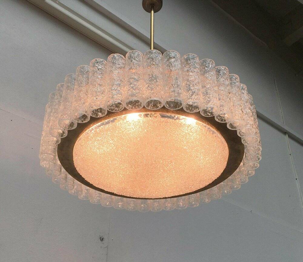 Large German chandelier from the mid-century by Doria Leuchten, 1960s.
