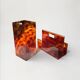 Duo Magazine Rack & Umbrella Stand "Tortoiseshell", Michel Dumas Style