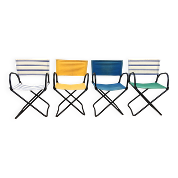 4 fauteuils pliants Chambord, années 1950