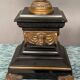 Pair of large Renaissance-style candlesticks. Marble. Solid bronze.