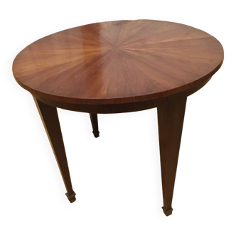 Table basse ronde marqueterie