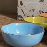 Six vintage multicolored ceramic bowls-cups